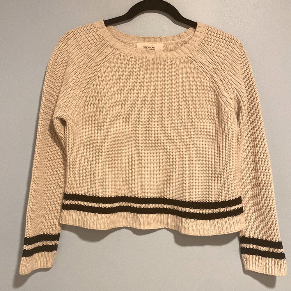 Workshop Andrea Jovine knit stripe sweater medium 100% cotton